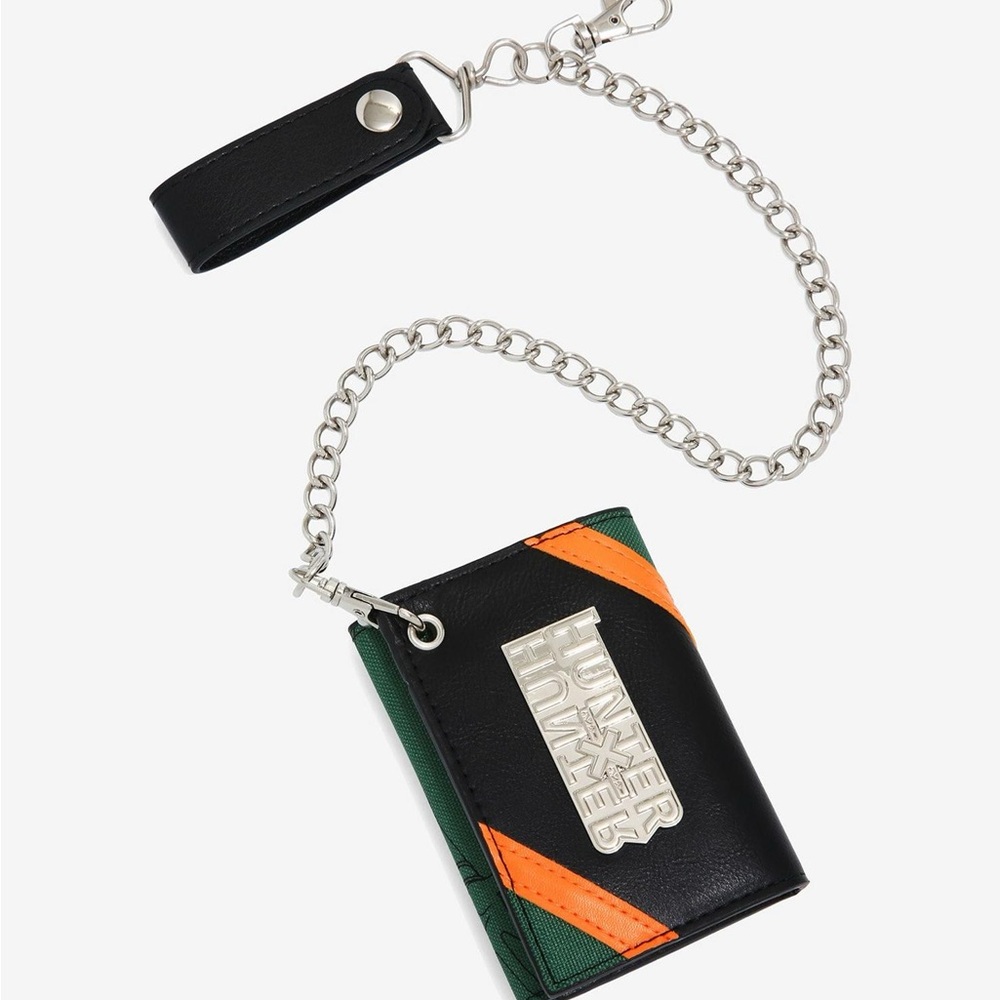 Hot Topic Chain Wallet - Black, Green, Orange